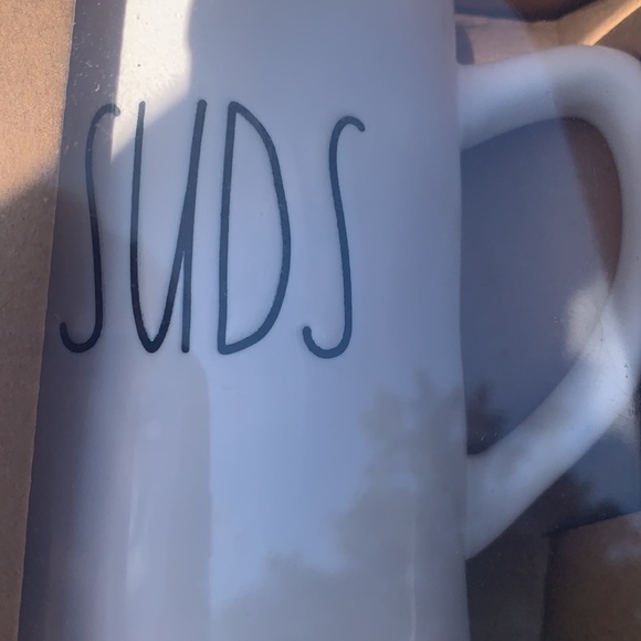 New Rae Dunn White BEER & SUDS Ceramic Beer Steins - Picture 4 of 5